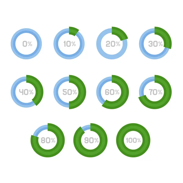 Diagramme circulaire Graphiques à secteurs Éléments d'infographie. Vecteur — Image vectorielle