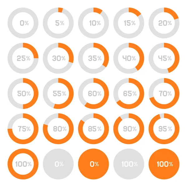 Diagramme circulaire Graphiques à secteurs Éléments d'infographie. Vecteur — Image vectorielle