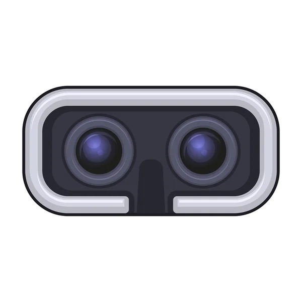 Virtual Reality Headset for Gaming and Entertainment. Vector Icon — Stock Vector