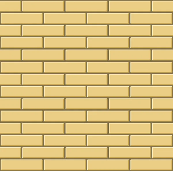 Seamless Pattern of Yellow Bricks Wall. Vector — Stock Vector