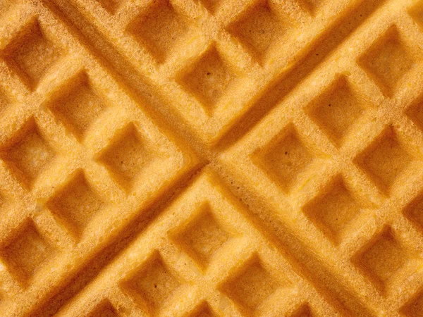 Waffle rustico tradizionale con burro e sciroppo d'acero — Foto Stock