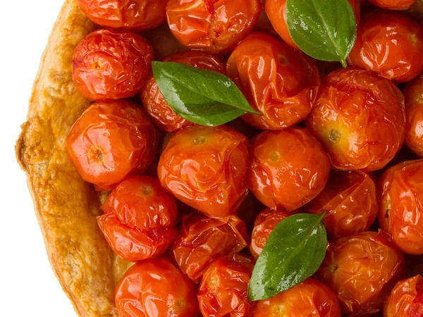 Tarte de tomate cereja rústica tatin — Fotografia de Stock