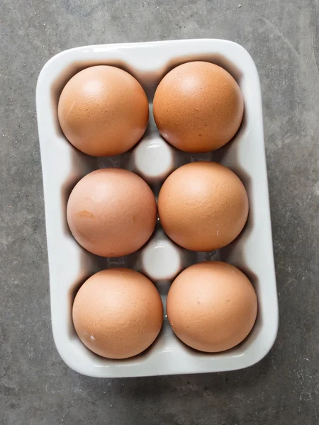 Huevo de gallina rústico —  Fotos de Stock