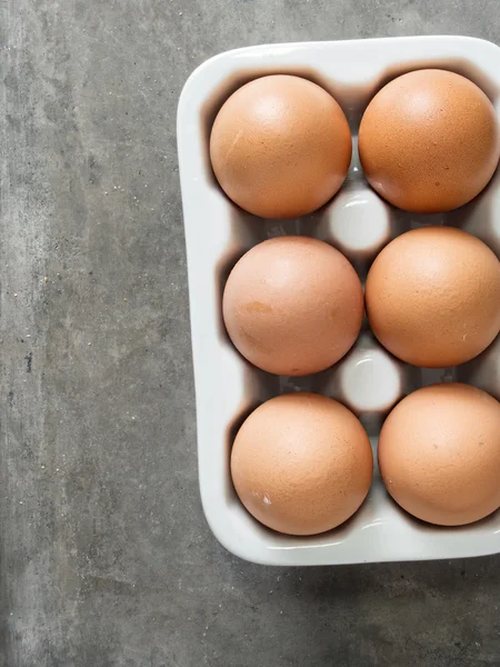 Huevo de gallina rústico — Foto de Stock