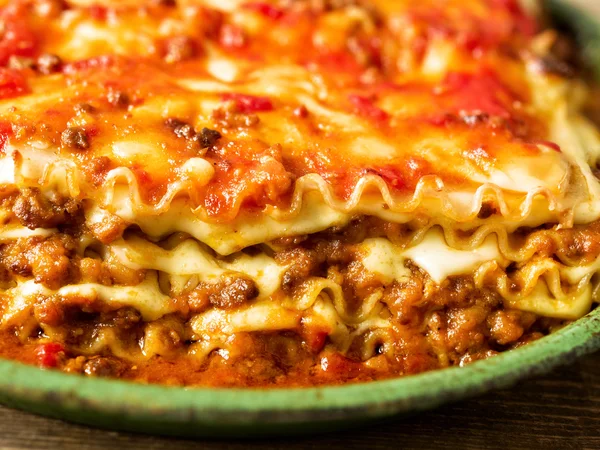 Rustico italiano formaggio lasagne pasta — Foto Stock