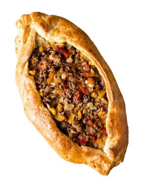 rustik altın Türk pide ekmek pizza