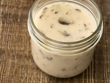 rustik kremalı mantar çorbası