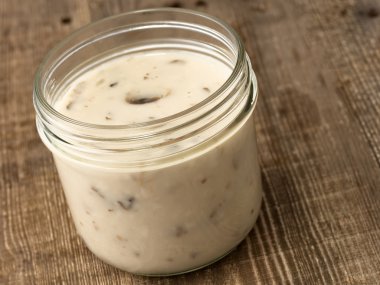 rustik kremalı mantar çorbası