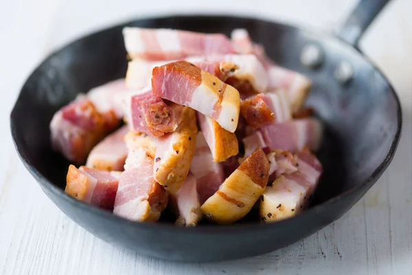 Close Bacon Pancetta Italiano Rústico — Fotografia de Stock