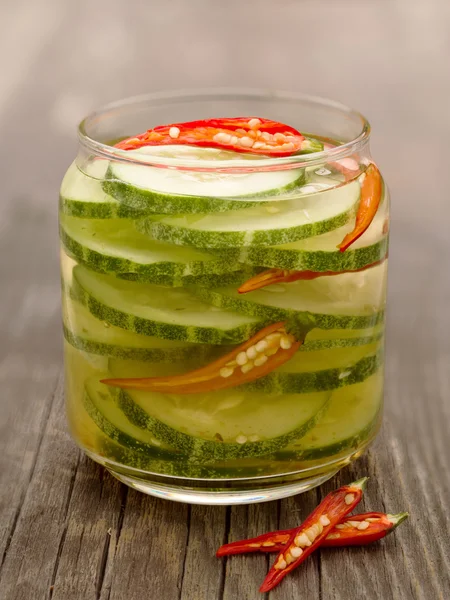 Asiático pepino pickle — Fotografia de Stock