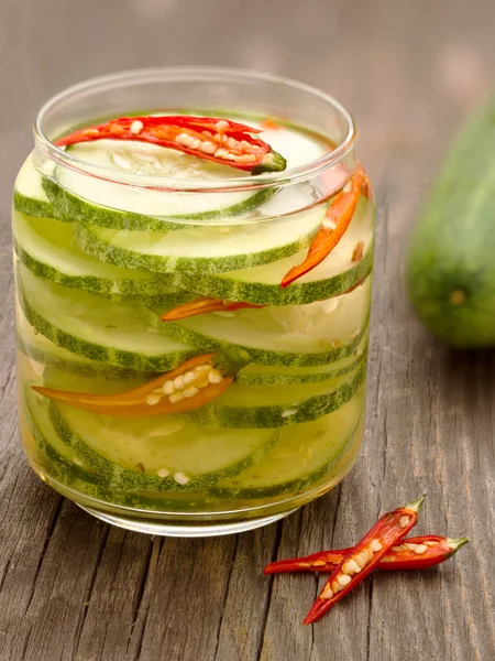 Asian cucumber pickle — Stock Photo, Image