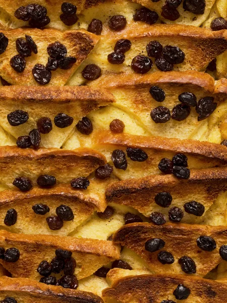 Brittiska bröd och smör pudding mat bakgrund — Stockfoto