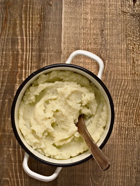 Rustik püre patates bardak — Stok fotoğraf