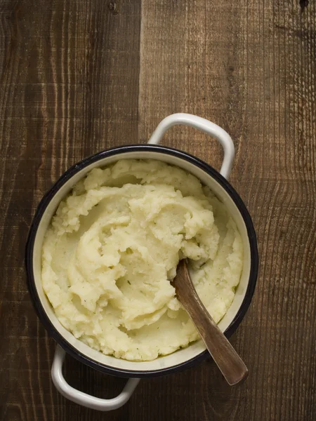 Pot of rustic mash potato — Stock Photo, Image