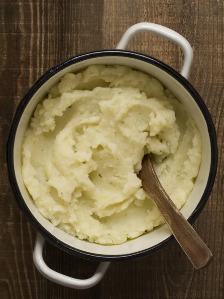 Pot of rustic mash potato — Stock Photo, Image