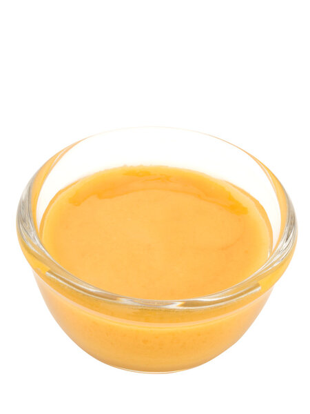 dijon mustard salad dressing isolated