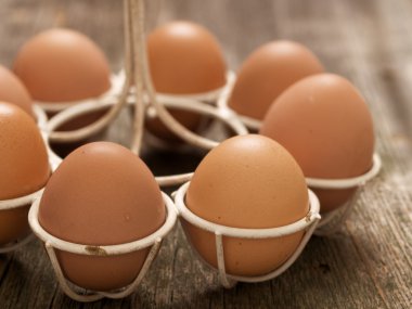 rustik çiftlik taze tavuk yumurta