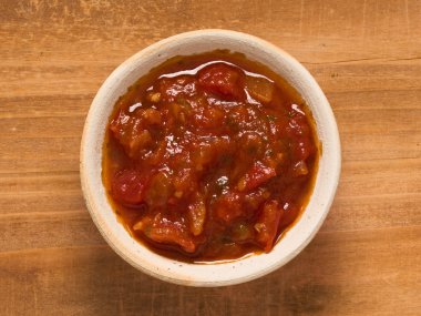 rustik kırmızı domates salsa