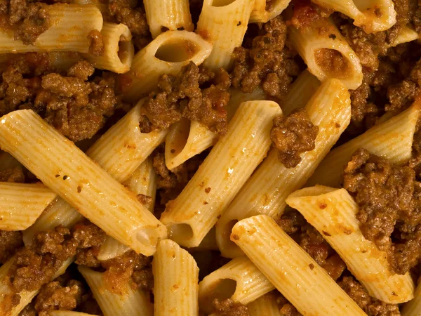 Bolognese Pasta Lebensmittel Hintergrund — Stockfoto