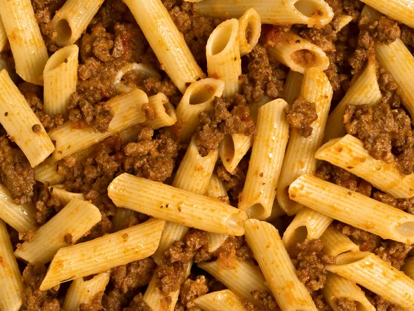 Bolognese makarna gıda arka plan — Stok fotoğraf