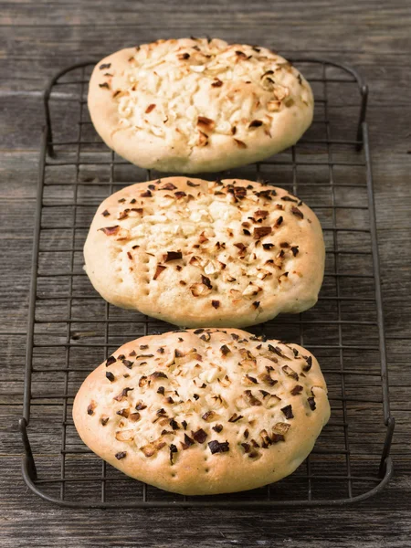 Rustikales italienisches Zwiebelbrot — Stockfoto