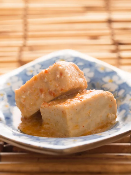 Chili fermentierter Bohnenquark Tofu — Stockfoto