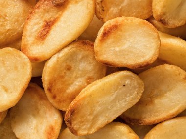 gevrek kavrulmuş patates yemek arka plan