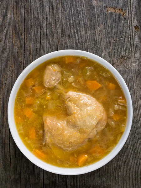 素朴な鶏スープ — ストック写真