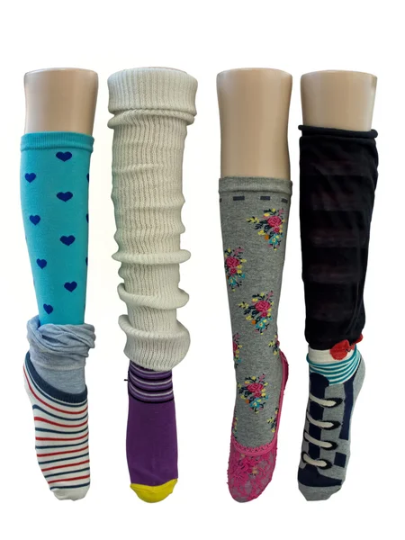 Izole hayali ve renkli çorap — Stok fotoğraf
