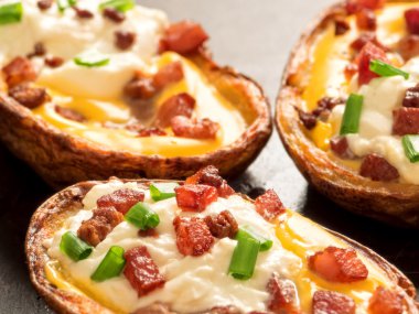 rustik pişmiş patates cilt