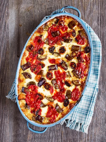 Rustik italiensk ugnsbakad vegetabiliska ragu — Stockfoto