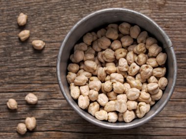 rustic dried chickpea garbanzo bean