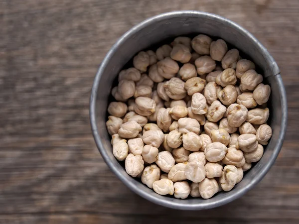 Rustic dried chickpea garbanzo bean — Stockfoto