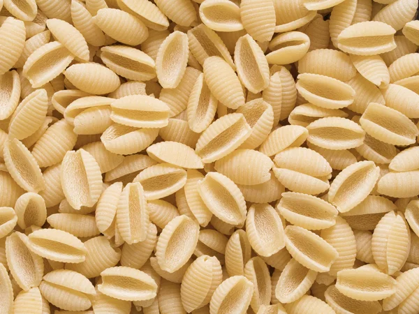 Italian uncooked gnocchetti sardi pasta food background — Stock Photo, Image
