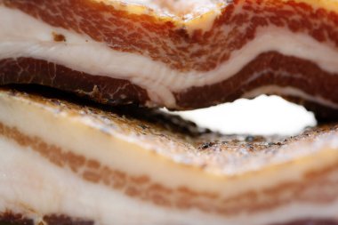 Kırsal geleneksel kurutulmuş füme zanaatkar domuz pastırması.