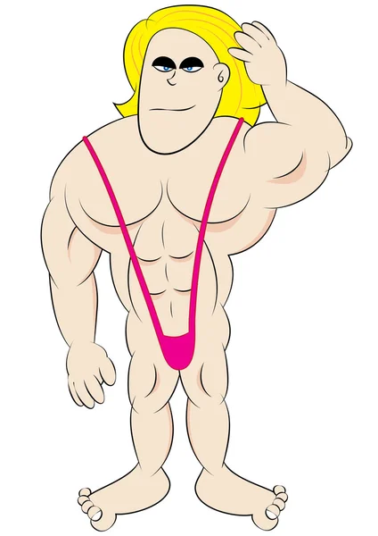 Himbo macho bimbo — Vector de stock