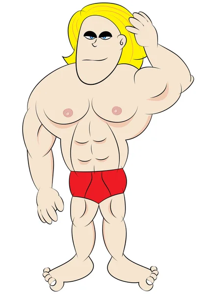 Himbo macho bimbo — Vector de stock