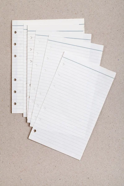 Clean sheet of lined notebook — Stock Photo, Image