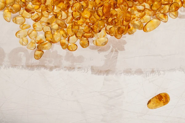 Gele amber stenen — Stockfoto