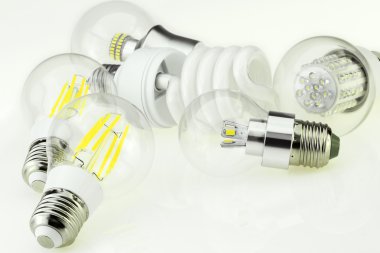 Eko E27 ampul farklı Led ile cips ve kompakt floresan la