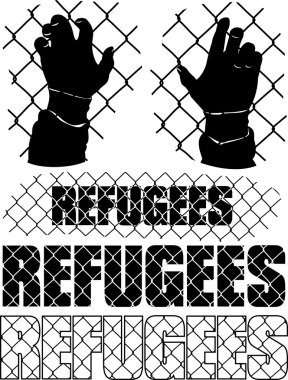 mülteci mecaz - kenarlık çizgisi üzerinde