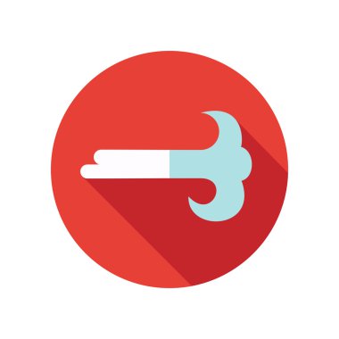 Rüzgar düz simgesi. Meteoroloji. Hava durumu 