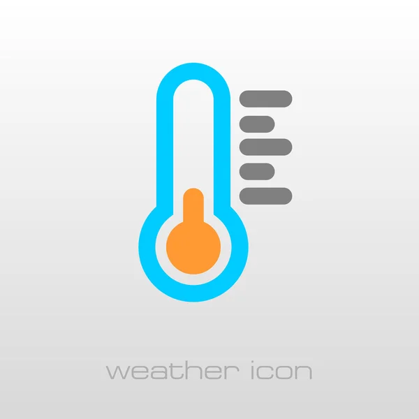 Icono del termómetro. Meteorología. Clima — Archivo Imágenes Vectoriales
