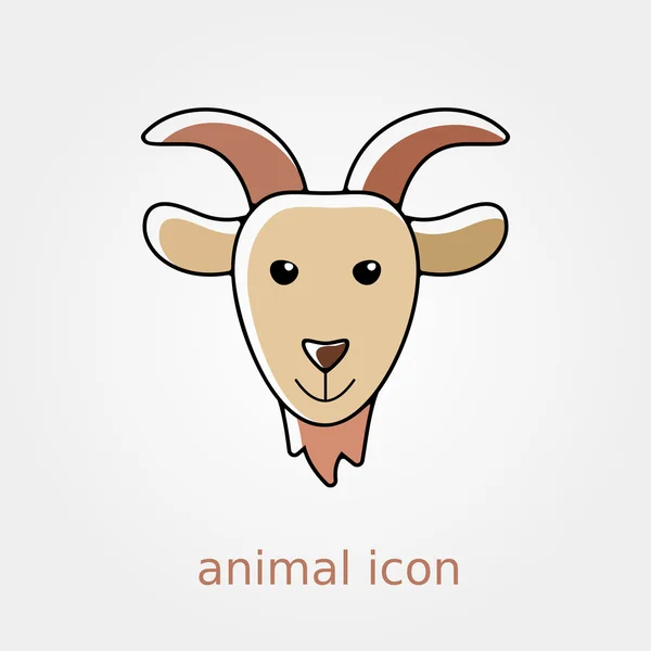 Get-ikonen. Gård djur vektor illustration — Stock vektor