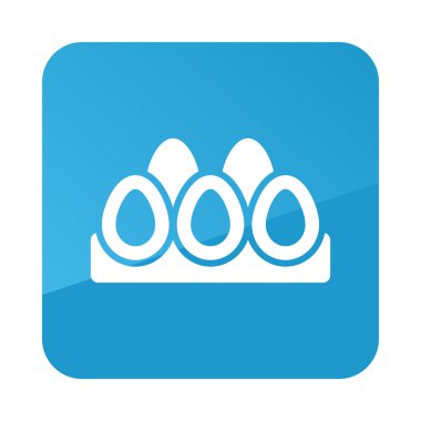 Bir tepsi vektör simgesi tavuk yumurtası. Bahçe