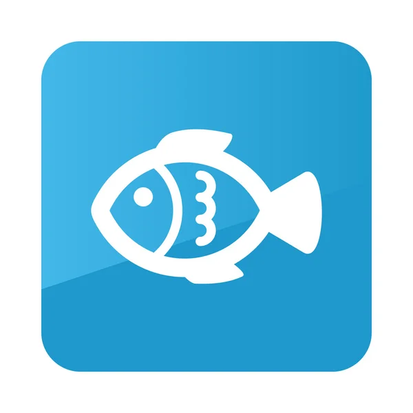 Fish flat icon. Animal vector illustration — Stock Vector