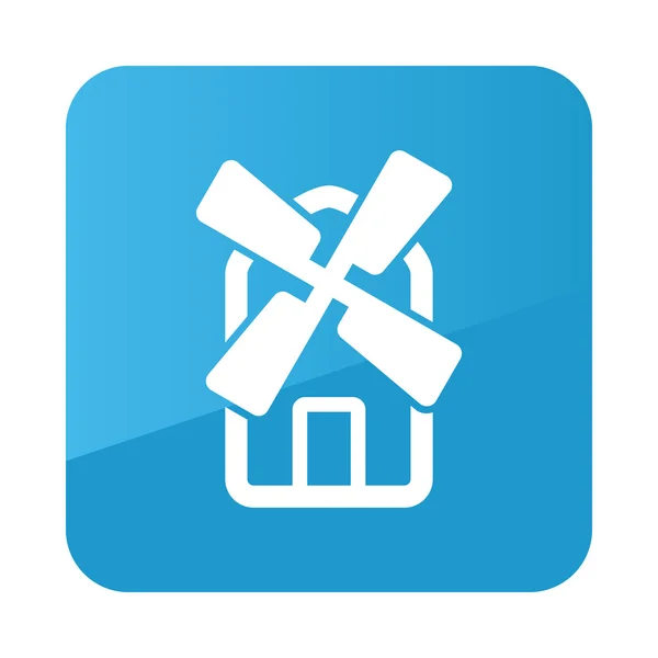 Windmill vector icon. Farm — Stock Vector