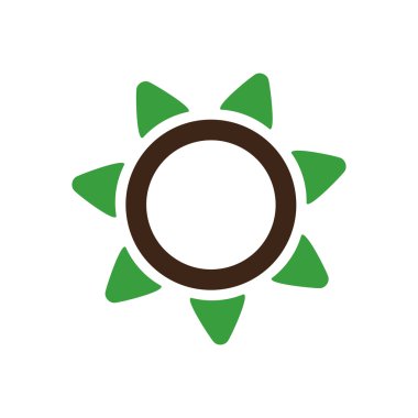 Güneş vektör simgesi