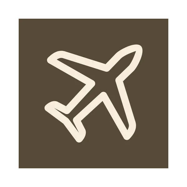 Icono de vector de avión — Vector de stock