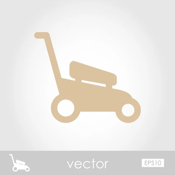 Cortacéspedes icono del vector, jardín — Vector de stock